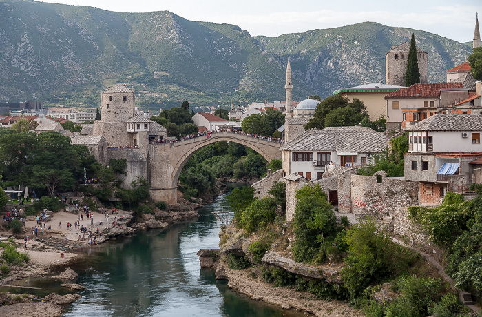 Alte Brücke (Stari most) und Altstadt von Mostar