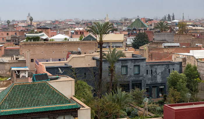 Blick aus Le Jardin Secret: Medina Marrakesch