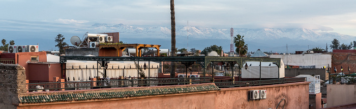 Blick vom Grand Balcon du Café Glacier: Medina Marrakesch